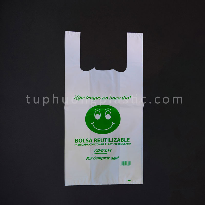 Recycled White  Bag 